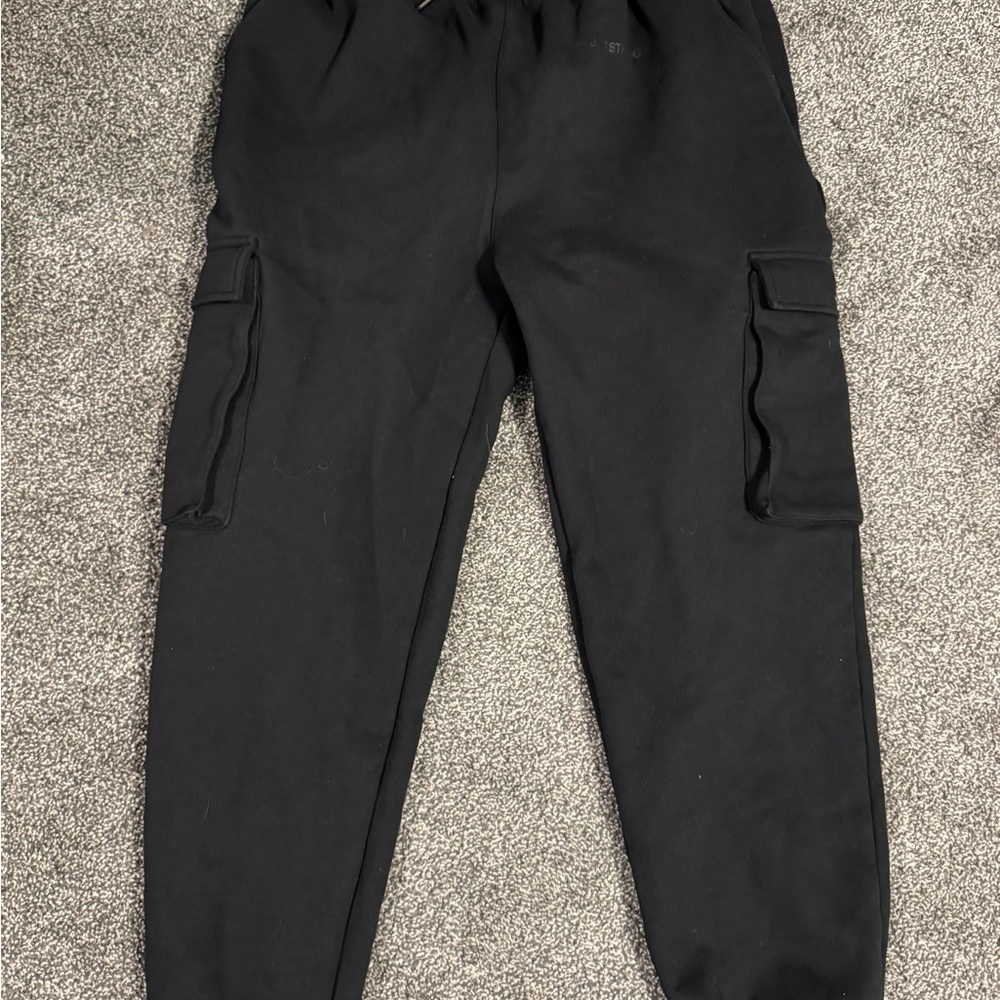 Just strong Black Cargo Joggers
